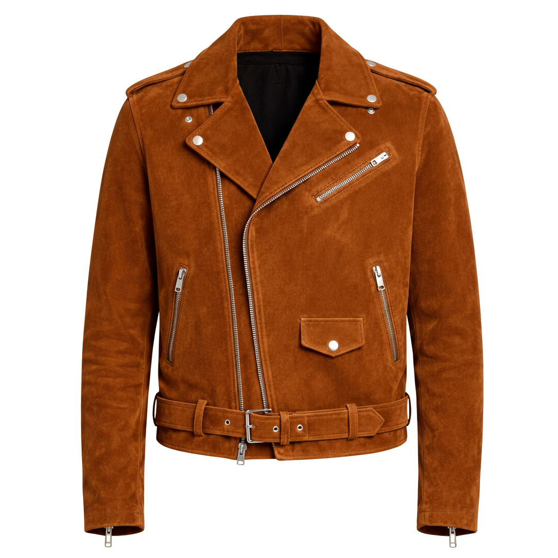 Men's Suede Biker Jacket