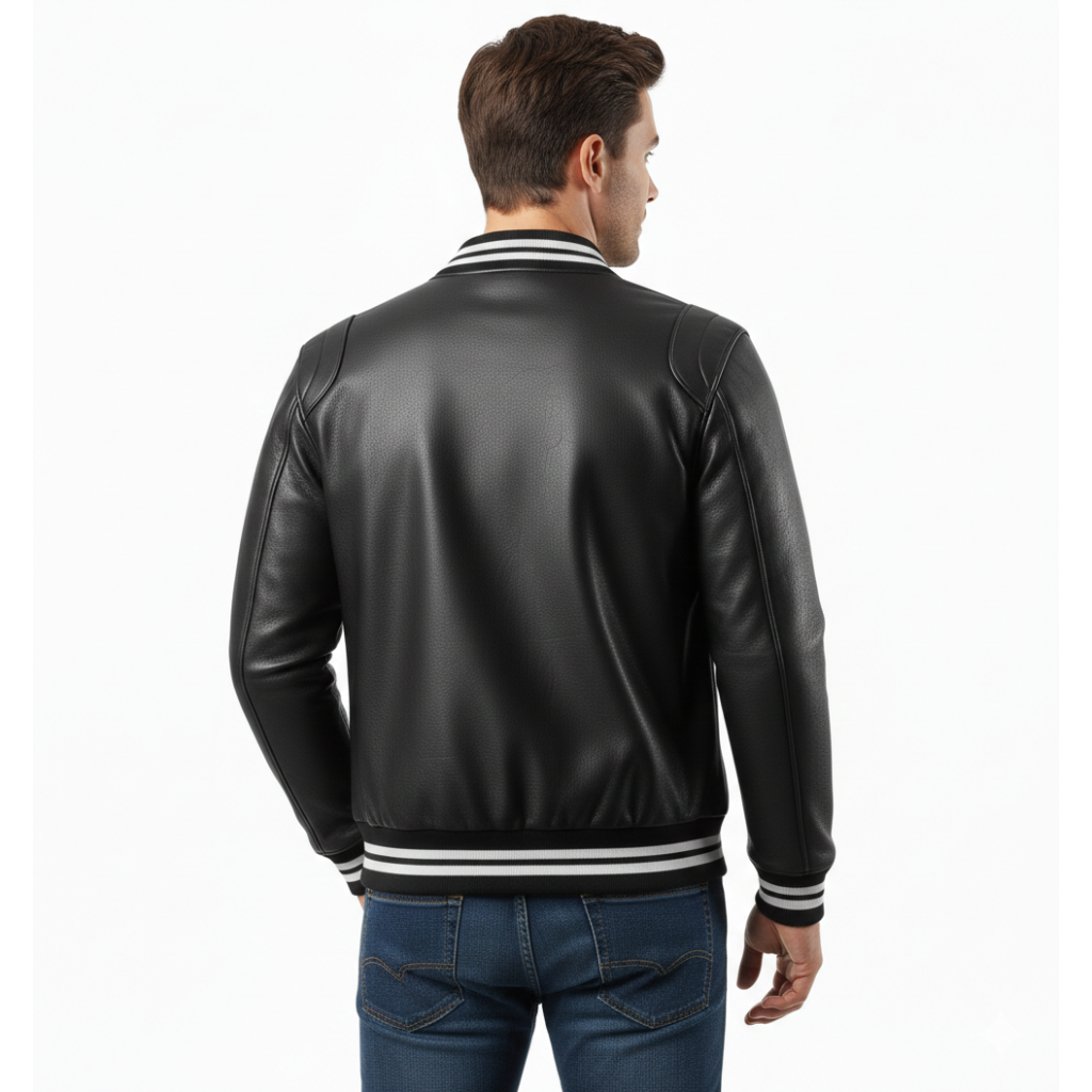 Men's Maverick Varsity Leather Jacket