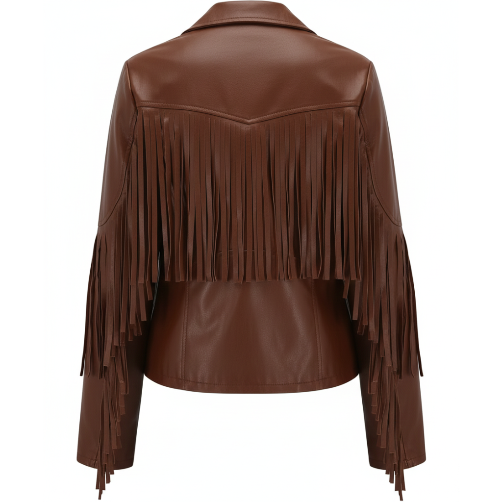 Women's Fringe Leather Jacket