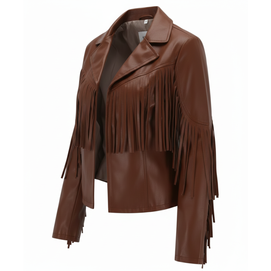 Women's Fringe Leather Jacket