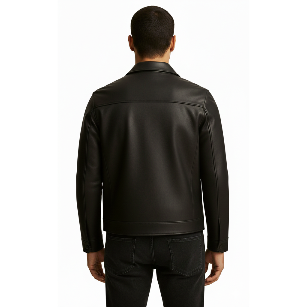 Men's Urban Minimalist Leather Jacket