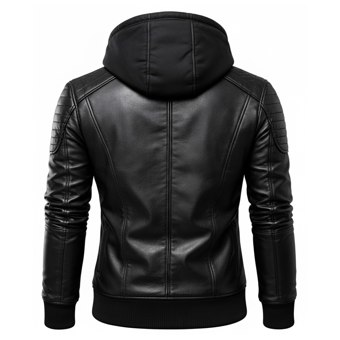 Men's Vanguard Hooded Leather Jacket