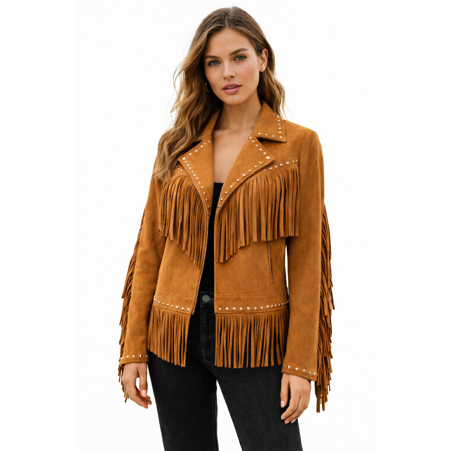 Women's Suede Fringe Jacket