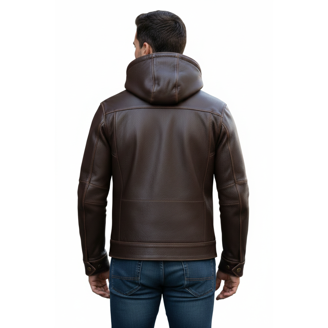 Men's Ironwood Hooded Leather Jacket