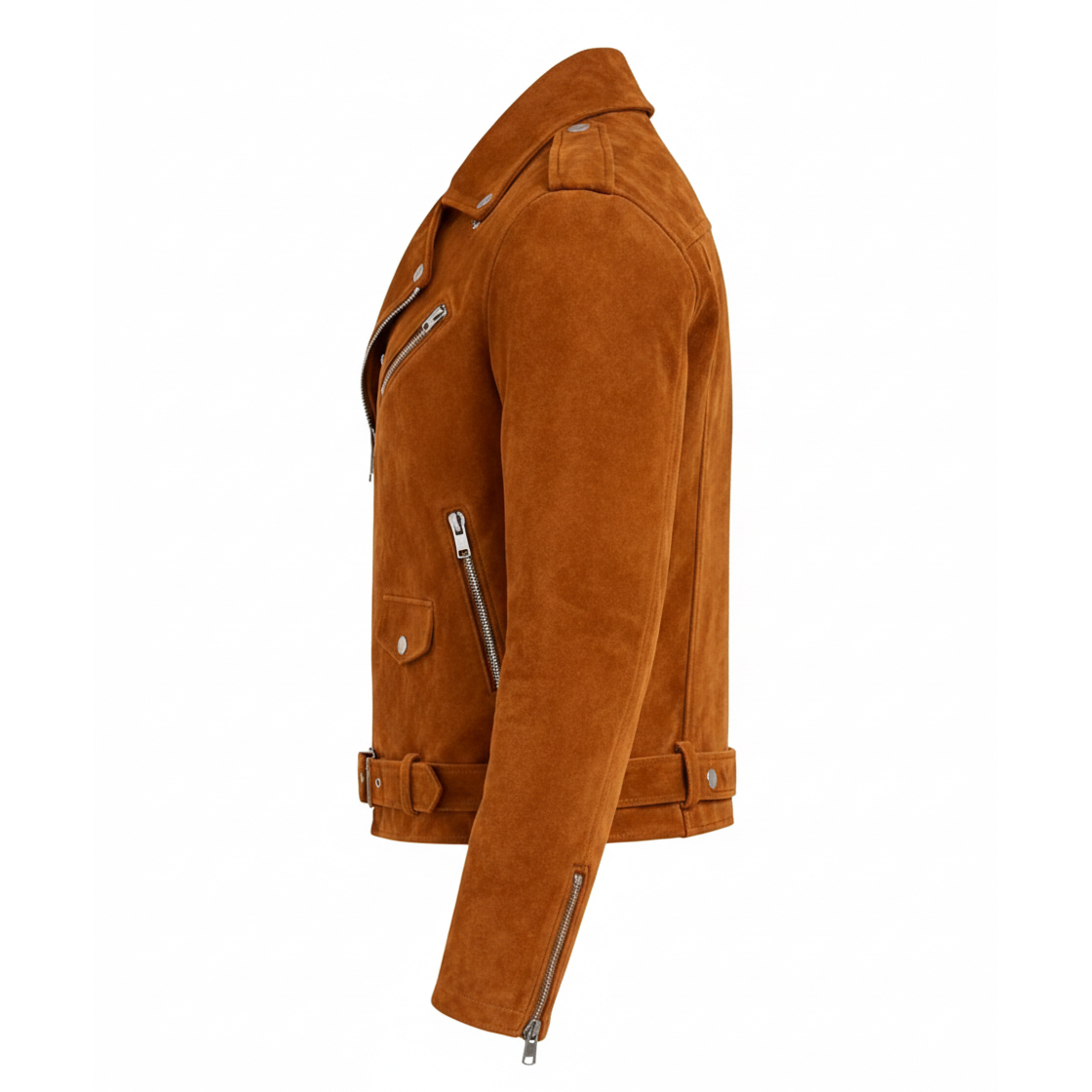 Men's Suede Biker Jacket