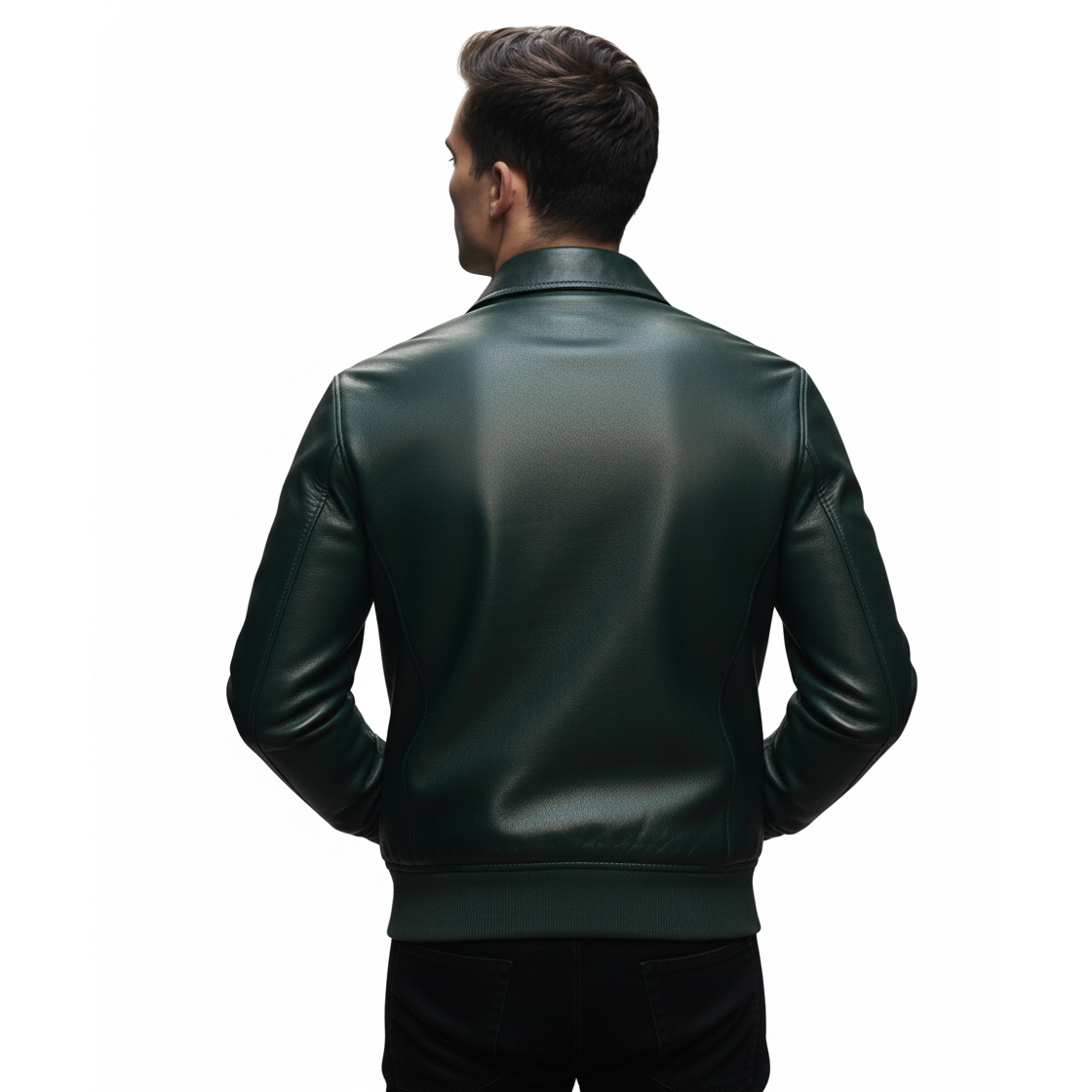 Men's Emerald Leather Jacket