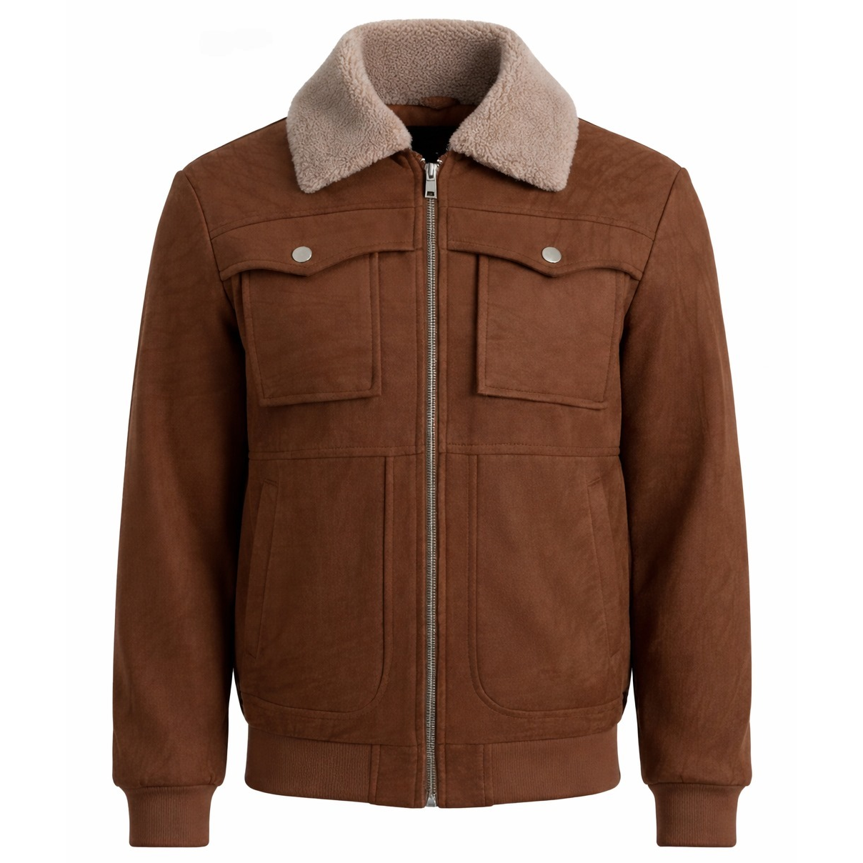Men's Suede Aviator Bomber