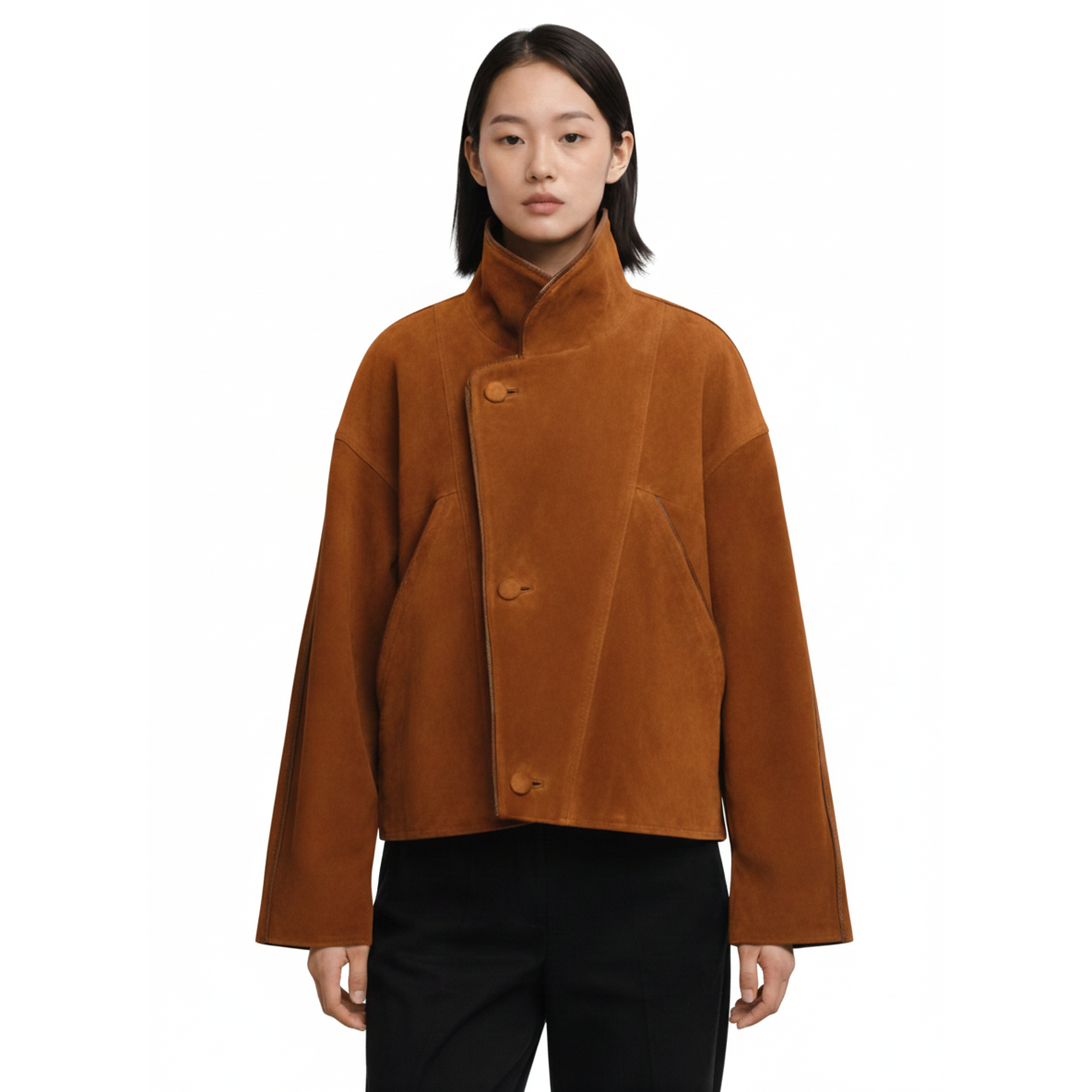 Women's Suede Kimono Jacket