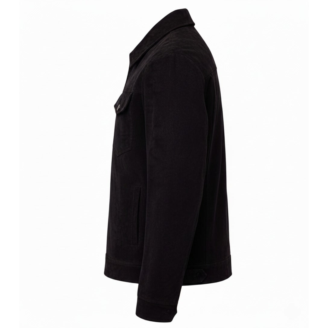 Men's Midnight Suede Trucker Jacket