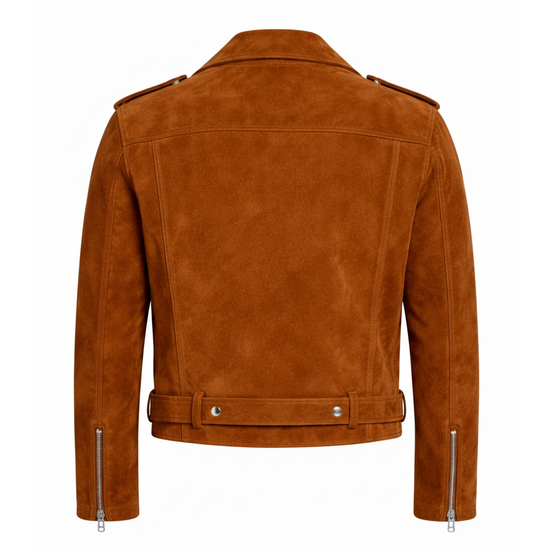 Men's Suede Biker Jacket